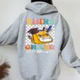 Ragazze 3 ° Gradoibes Sorriso Faccia Ritorno A Scuola Terza Elementare Maglia Con Maniche Raglan Felpa con cappuccio oversize da donna con stampa posteriore Sport Grey