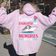 Cruisin With My Daughter Memories At Sea Mother Cruise Trip Women Oversized Hoodie Back Print Light Pink