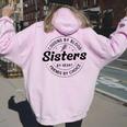 Donna Cousins Di Blood Sisters Di Heart Friends By Choice Friends Con Collo A Felpa con cappuccio oversize da donna con stampa posteriore Light Pink
