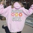 Groovy Flower Girl Proposal Wedding Bridesmaid Bridal Shower Women Oversized Hoodie Back Print Light Pink Groovy Flower Girl Proposal Wedding Bridesmaid Bridal Shower Women Oversized Hoodie Back Print Light Pink