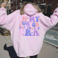 In My Junior Bridesmaid Era Bridal Party Girls Wedding Women Oversized Hoodie Back Print Light Pink