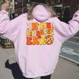 In My Kindness Era Unity Day Orange Groovy Kid Teacher Women Oversized Hoodie Back Print Light Pink
