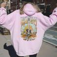 Recuerdo De Nashville Tn Guitar Nashville Cuello Women Oversized Hoodie Back Print Light Pink
