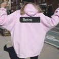 Women's The Word Crew Back Printed Uniform Crew Felpa con cappuccio oversize da donna con stampa posteriore Light Pink