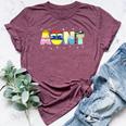 Aunt Of The Birthday Princess Girl Family Matching Bella Canvas T-shirt Heather Maroon