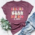 Dialysis Nurse Boo Boo Crew Ghost Nurse Halloween Costume Bella Canvas T-shirt Heather Maroon