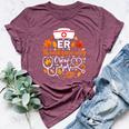 Er Thanksgiving Nurse Crew Thanksgiving Emergency Nurse Bella Canvas T-shirt Heather Maroon