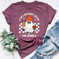 Halloween Math Teacher A Day Without Math Too Spooky Bella Canvas T-shirt Heather Maroon