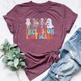 Inclusion Isn't Scary Ghost Mummy Halloween Slp Sped Teacher Bella Canvas T-shirt Heather Maroon