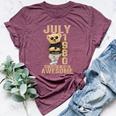 July 44Th Birthday 1980 Awesome Teddy Bear Bella Canvas T-shirt Heather Maroon