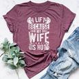 I Lift Because My Wife Is Hot Fitness Husband Bella Canvas T-shirt Heather Maroon