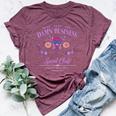 Mind Your Own Damn Business Harris Walz Waltz 2024 Floral Bella Canvas T-shirt Heather Maroon