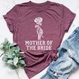 Mother Of The Bride Skeleton Gothic Bachelorette Wedding Bella Canvas T-shirt Heather Maroon