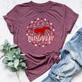 Mustangs School Spirit Football Mom Mustang Pride Teacher Bella Canvas T-shirt Heather Maroon