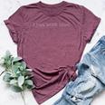 Sarcastic I Just Work Here Quote Bella Canvas T-shirt Heather Maroon