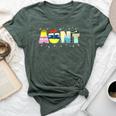 Aunt Of The Birthday Princess Girl Family Matching Bella Canvas T-shirt Heather Forest