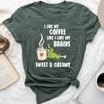 Coffee Zombie Undead Caffeine Addict Halloween Bella Canvas T-shirt Heather Forest