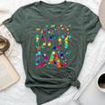 Dot Day 2024 Colorful Polka Dots Happy Dot Day Girls Dot Day Bella Canvas T-shirt Heather Forest