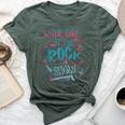 I Am The Girl At The Rock Show Classic Love Music Bella Canvas T-shirt Heather Forest