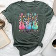 Girl Taylor First Name Personalized Groovy 80'S Pink Bella Canvas T-shirt Heather Forest