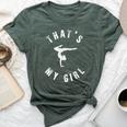 Gymnast Gymnastics That's My Girl Cheer Mom Dad Team Coach Bella Canvas T-shirt Heather Forest
