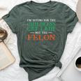 I'm Voting For The Childless Cat Lady Not The Felon Bella Canvas T-shirt Heather Forest
