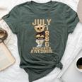 July 44Th Birthday 1980 Awesome Teddy Bear Bella Canvas T-shirt Heather Forest