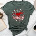 Mustangs School Spirit Football Mom Mustang Pride Teacher Bella Canvas T-shirt Heather Forest