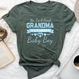 New Baby Announcement Boy 1St Time Grandma Bella Canvas T-shirt Heather Forest