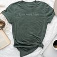 Sarcastic I Just Work Here Quote Bella Canvas T-shirt Heather Forest