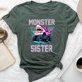 Shark Monster Truck Sister Monster Truck Are My Jam Truck Bella Canvas T-shirt Heather Forest