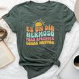 Spanish Multilingual Teacher Dual Languages Bilingual Bella Canvas T-shirt Heather Forest