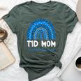 T1d Mom Diabetes Awareness Type 1 Diabetes Mother Rainbow Bella Canvas T-shirt Heather Forest