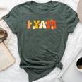 Thanksgiving Couples Sweet Potato I Yam Groovy Flower Bella Canvas T-shirt Heather Forest