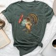 Thanksgiving Retro Vintage Turkey Fall Thankful Thanksgiving Bella Canvas T-shirt Heather Forest