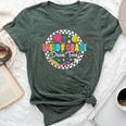 Third Grade Dream Team Back To School Tour Teacher On Back Bella Canvas T-shirt Heather Forest