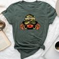 Unbothered Black Girl With Cap Camo Afro Woman Black Queen Bella Canvas T-shirt Heather Forest