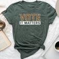 Vote It Matters Voting Rights Bella Canvas T-shirt Heather Forest