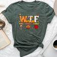Wine Turkey Family Wtf Thanksgiving Bella Canvas T-shirt Heather Forest