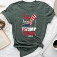 Yes I'm A Trump Girl Stilettos High Heel Us Flag Trump 2024 Bella Canvas T-shirt Heather Forest