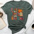 Fall In Love With Reading Autumn Thanksgiving Teacher Bella Canvas T-shirt Heather Mauve