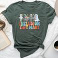 Inclusion Isn't Scary Ghost Mummy Halloween Slp Sped Teacher Bella Canvas T-shirt Heather Mauve