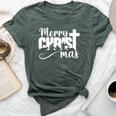 Merry Christ Mas Christian Christmas Jesus Christmas Family Bella Canvas T-shirt Heather Mauve