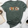 Speech Language Pathologist Slp Pumpkin Fall Thanksgiving Bella Canvas T-shirt Heather Mauve
