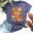 Fall In Love With Reading Book Autumn Pumpkins And Teachers Bella Canvas T-shirt Heather Forest