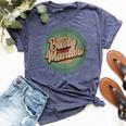 Barry Manilow Circle Retro Vintage Music Bella Canvas T-shirt Heather Navy