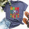 Bruh Let's Fiesta Cinco De Mayo Mexican Party Kid Bella Canvas T-shirt Heather Navy