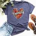 Cute Fall Autumn Season Matching Family Thanksgiving 2024 Bella Canvas T-shirt Heather Navy