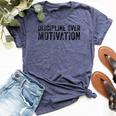 Discipline Over Motivation Goals Hard Work Gym Vintage Women's Heather T-Shirt Heather Navy