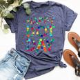 Dot Day 2024 Colorful Polka Dots Happy Dot Day Girls Dot Day Bella Canvas T-shirt Heather Navy